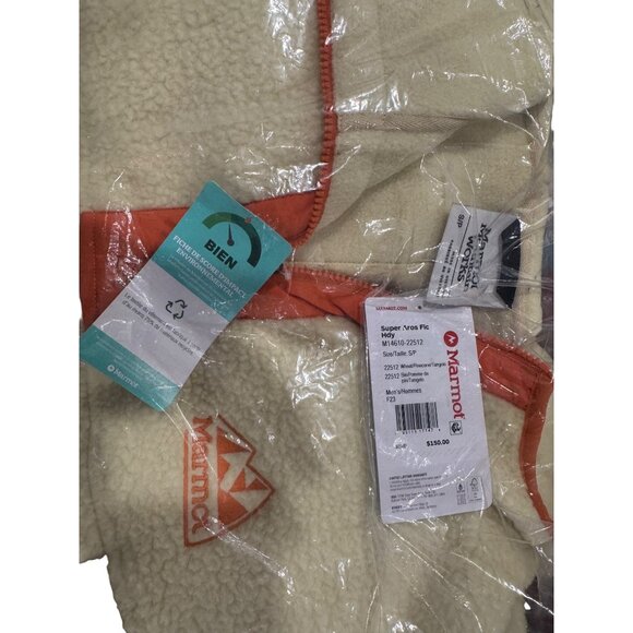 Marmot Mens Super Arlo Fleece Pullover Hoodie M Polyester For Fall/Winter - Picture 3 of 4